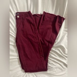fashion nova burgundy pants